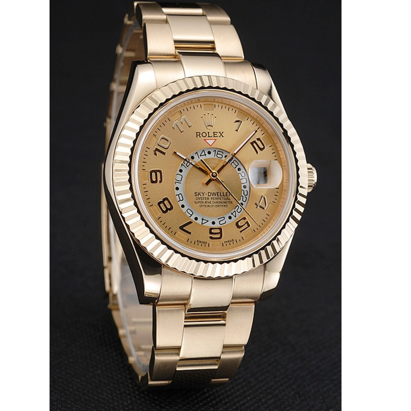 Good Copy Rolex Watches Rolex Edition 2012 Perpetual Gold Yellow Sky Special 80243 Dweller Oyster 0623